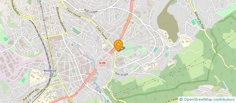 localisation de l'entreprise SOCIETE CIVILE DE MOYENS PSYCHEE  SAINT-ETIENNE