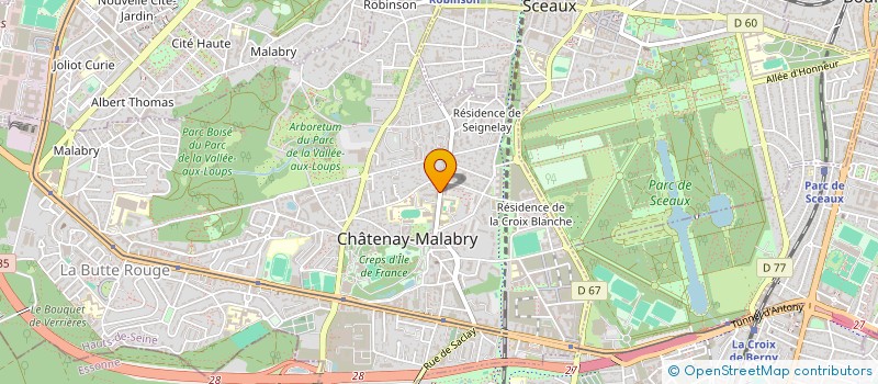 localisation de l'entreprise SOCIETE CIVILE DE MOYENS QUEMERC'H RIERA à CHATENAY-MALABRY