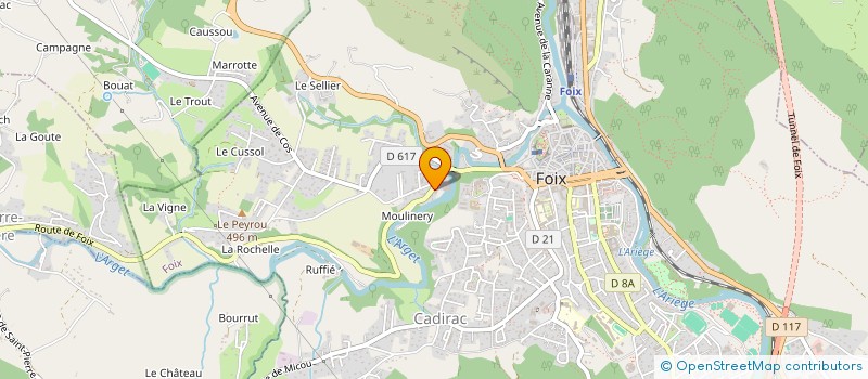 localisation de l'entreprise SOCIETE CIVILE DE MOYENS REJADE à FOIX
