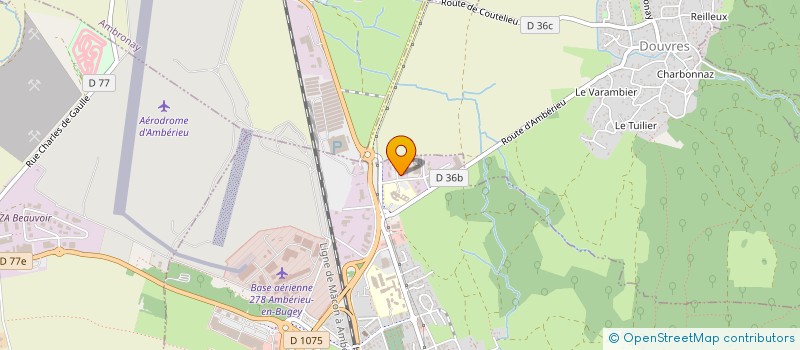 localisation de l'entreprise SOCIETE CIVILE DE MOYENS SCANNER ET IRM DE LA PLAINE DE L'AIN  AMBERIEU-EN-BUGEY