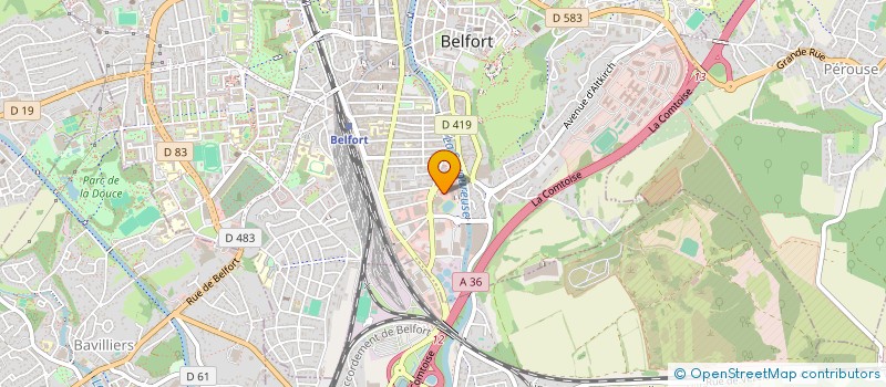localisation de l'entreprise SOCIETE CIVILE DE MOYENS SGA à BELFORT