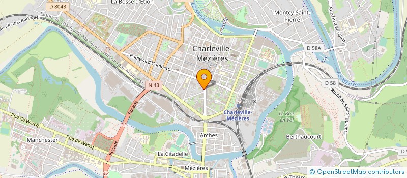 localisation de l'entreprise SOCIETE CIVILE DE MOYENS SMILE 1 à CHARLEVILLE-MEZIERES