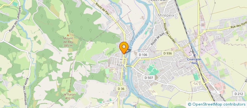 localisation de l'entreprise SOCIETE CIVILE DE MOYENS SOINS BEMA  NAY