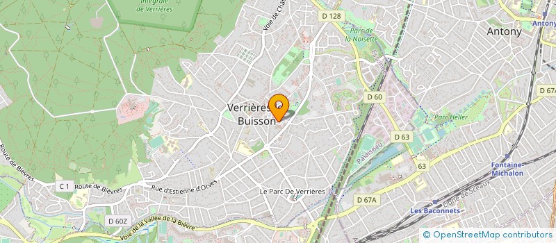 localisation de l'entreprise SOCIETE CIVILE DE MOYENS SOURIRE ET SANTE DENTAIRE à VERRIERES-LE-BUISSON