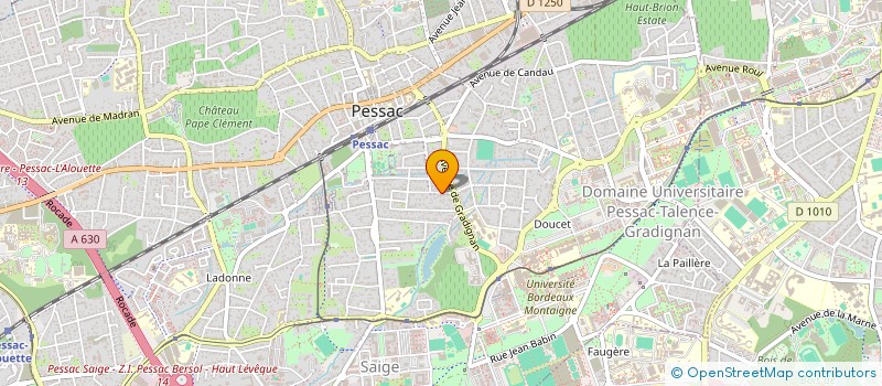 localisation de l'entreprise SOCIETE CIVILE DE MOYENS SPORT REEDUCATION  PESSAC