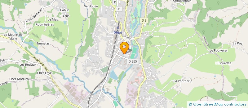 localisation de l'entreprise SOCIETE CIVILE DE MOYENS SYNAPSE  OBJAT