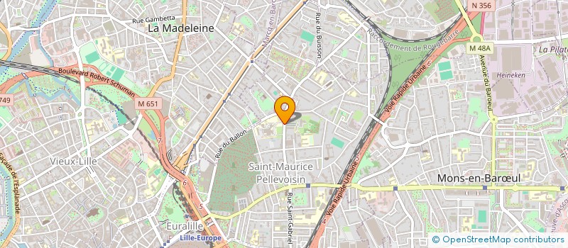 localisation de l'entreprise SOCIETE CIVILE DE MOYENS TISON INTERCARD à LILLE