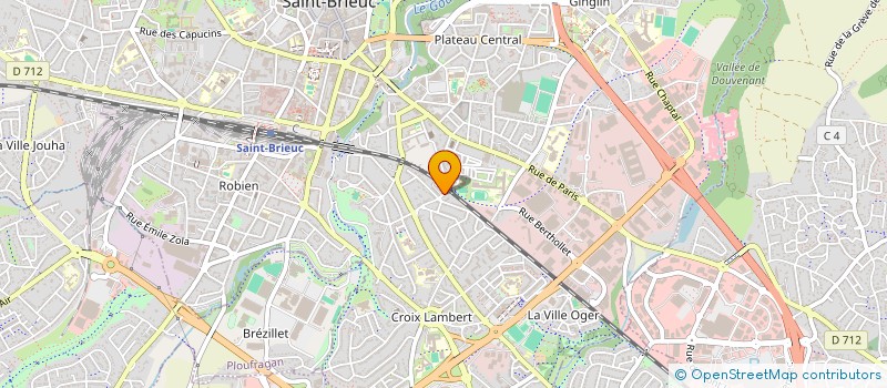 localisation de l'entreprise SOCIETE CIVILE DE MOYENS VIA-MONTAGNER-BERTIN  SAINT-BRIEUC