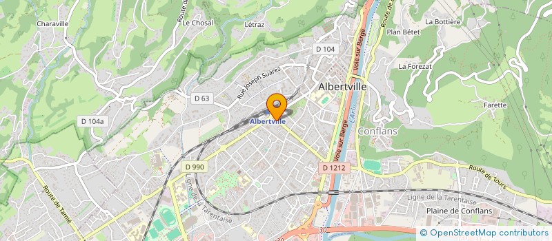 localisation de l'entreprise SOCIETE CIVILE DE MOYENS VICTORIA  ALBERTVILLE