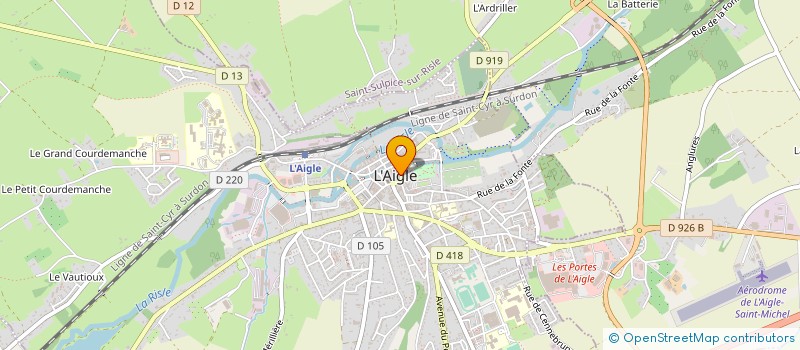 localisation de l'entreprise SOCIETE CIVILE DE MOYENS VILETIER - GANDINI - CHEDBOIS - VANCUYNEBROUCK - PRIEUR - TAUPIN à L'AIGLE