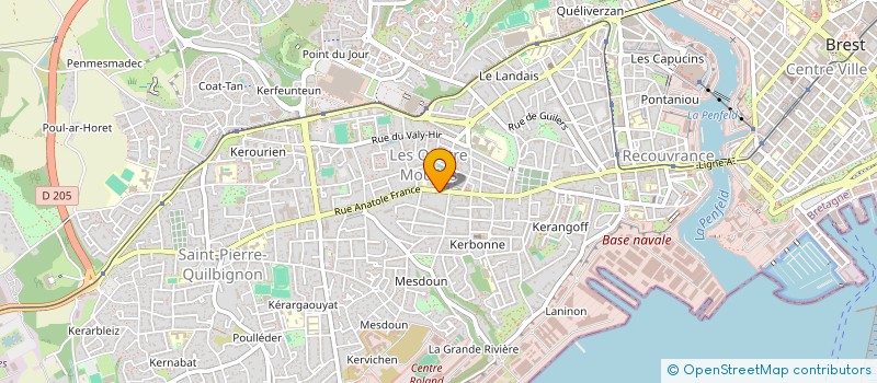 localisation de l'entreprise SOCIETE CIVILE DE MOYENS VIOLAIN - GEORGES - GUERMEUR - MAGUEUR à BREST