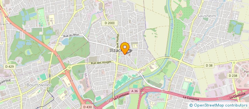 localisation de l'entreprise SOCIETE CIVILE DE MOYENS WALTER-GRADELET-LIENHART  ILLZACH