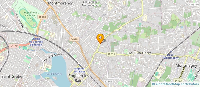 localisation de l'entreprise SOCIETE CIVILE DE MOYENS WANONO TELEGAT  MONTMORENCY