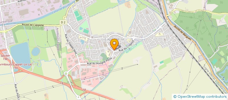 localisation de l'entreprise SOCIETE CIVILE DE MOYENS WLODARSKI RYCKEBUSCH  CAPPELLE-LA-GRANDE