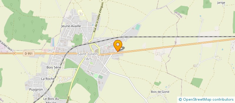 localisation de l'entreprise SOCIETE CIVILE DE MOYENS YSA  SAINT-JULIEN-L'ARS