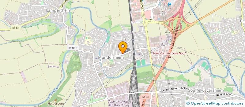 localisation de l'entreprise SOCIETE CIVILE DE PARTICIPATIONS COUDERT  MUNDOLSHEIM