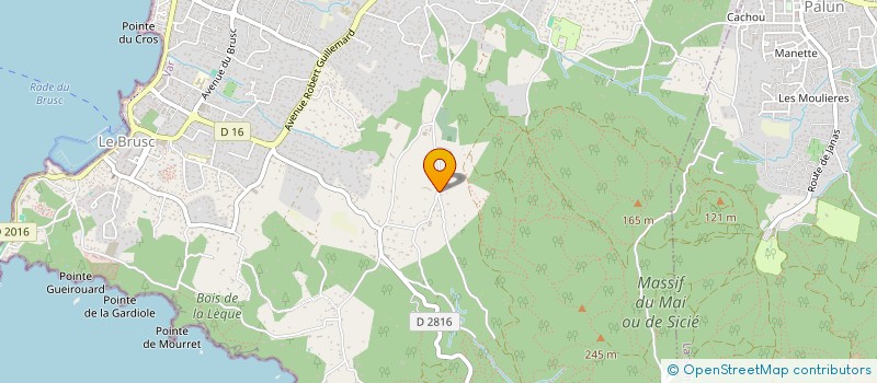 localisation de l'entreprise SOCIETE CIVILE DE PARTICULIERS YAC 18 à SIX-FOURS-LES-PLAGES