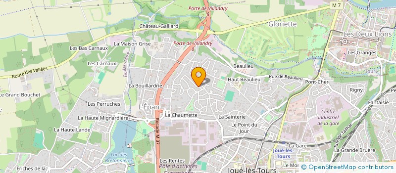 localisation de l'entreprise SOCIETE CIVILE DE PATRIMOINE BERTHIER-NOGUES  JOUE-LES-TOURS