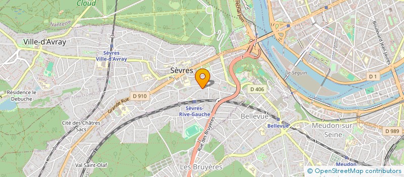 localisation de l'entreprise SOCIETE CIVILE DE PATRIMOINE ROBIC  SEVRES