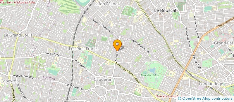 localisation de l'entreprise SOCIETE CIVILE DE PORTEFEUILLE SCP CHAMPIGNY à BORDEAUX
