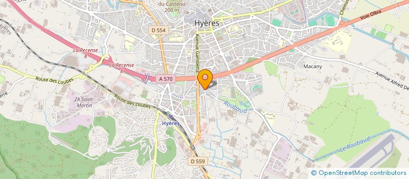 localisation de l'entreprise SOCIETE CIVILE DE PORTEFEUILLE TUAMOTU  HYERES