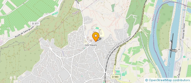 localisation de l'entreprise SOCIETE CIVILE DE RIMOREL  VILLENEUVE LES AVIGNON