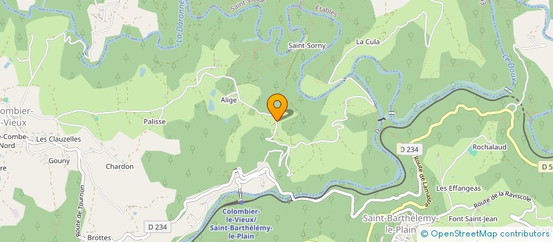 localisation de l'entreprise SOCIETE CIVILE DE SAINT SORNY  COLOMBIER-LE-VIEUX