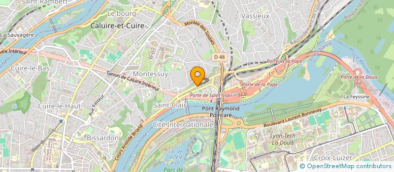 localisation de l'entreprise SOCIETE CIVILE DE ST CLAIR  CALUIRE-ET-CUIRE