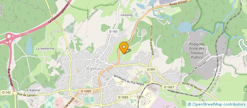 localisation de l'entreprise SOCIETE CIVILE DE TOUVENT à EGLETONS