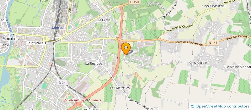 localisation de l'entreprise SOCIETE CIVILE DELAVAL à SAINTES