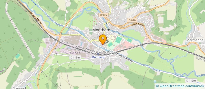 localisation de l'entreprise SOCIETE CIVILE DELLA CASA  MONTBARD