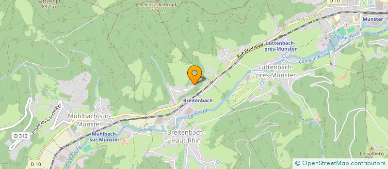 localisation de l'entreprise SOCIETE CIVILE DES 4 LACS  BREITENBACH-HAUT-RHIN