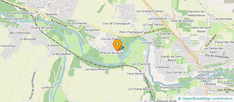 localisation de l'entreprise SOCIETE CIVILE DES BELLES VONTES  ESVRES