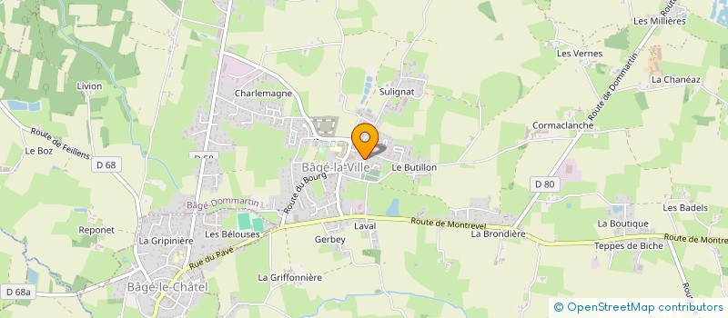 localisation de l'entreprise SOCIETE CIVILE DES CALDICES à BAGE-DOMMARTIN