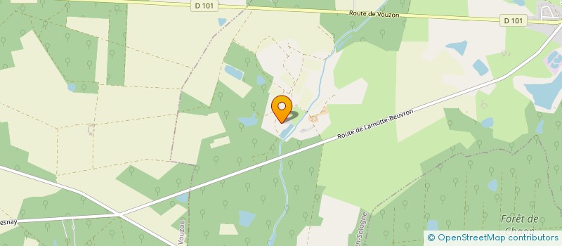 localisation de l'entreprise SOCIETE CIVILE DES CHAMBEAUX à SOUVIGNY EN SOLOGNE