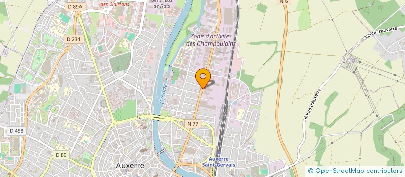 localisation de l'entreprise SOCIETE CIVILE DES CHAMPOULAINS à AUXERRE