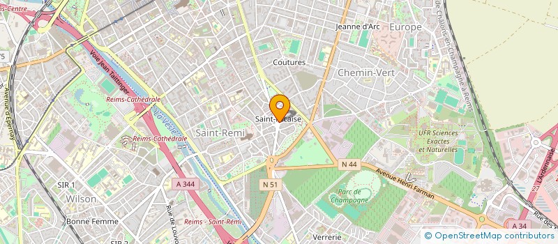 localisation de l'entreprise SOCIETE CIVILE DES CHAMPS BERAT  REIMS