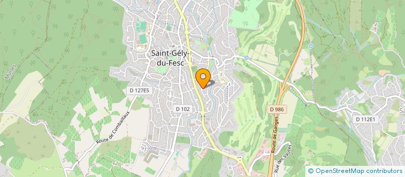 localisation de l'entreprise SOCIETE CIVILE DES CHENES BLANCS  SAINT-GELY-DU-FESC