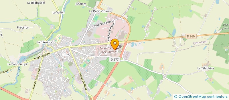 localisation de l'entreprise SOCIETE CIVILE DES COURTILS à LYS-HAUT-LAYON