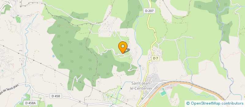 localisation de l'entreprise SOCIETE CIVILE DES HEBRARDS  SAINT-JEAN-LE-CENTENIER