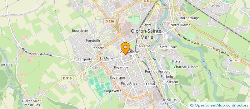 localisation de l'entreprise SOCIETE CIVILE DES IMMEUBLES CASENAVE  OLORON-SAINTE-MARIE