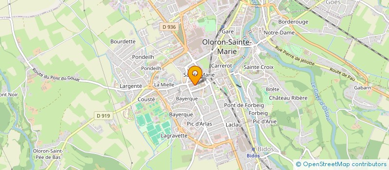 localisation de l'entreprise SOCIETE CIVILE DES IMMEUBLES LASALA  OLORON-SAINTE-MARIE