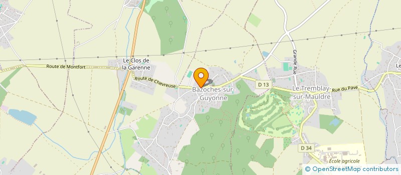 localisation de l'entreprise SOCIETE CIVILE DES LINGOTS  BAZOCHES-SUR-GUYONNE