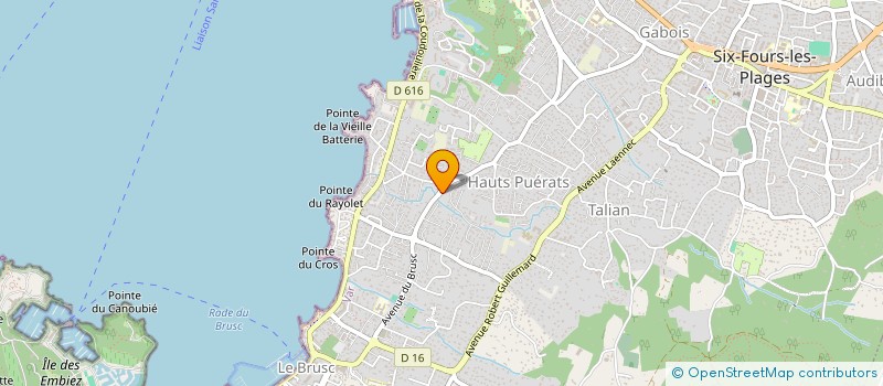 localisation de l'entreprise SOCIETE CIVILE DES MARRONNIERS SOCIEM à SIX-FOURS-LES-PLAGES