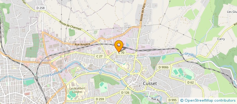 localisation de l'entreprise SOCIETE CIVILE DES PRES à CUSSET