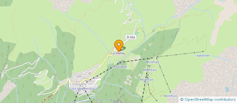 localisation de l'entreprise SOCIETE CIVILE DES QUATRE  VAUJANY