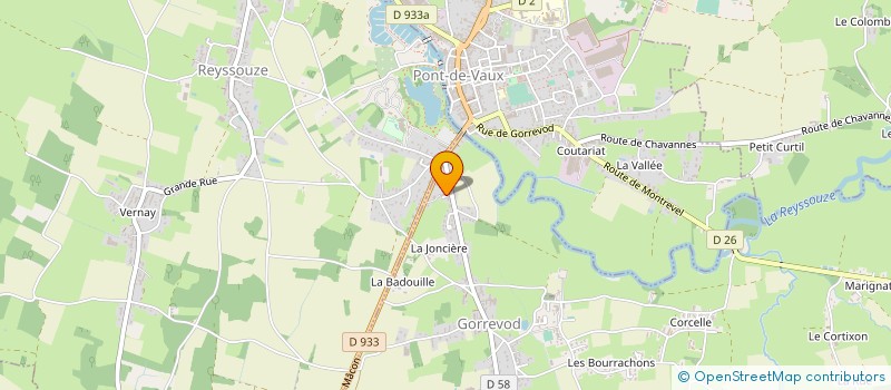 localisation de l'entreprise SOCIETE CIVILE DES QUATRE VENTS  GORREVOD