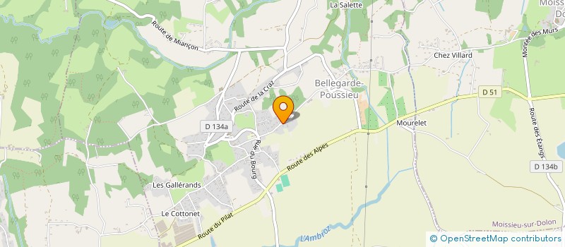 localisation de l'entreprise SOCIETE CIVILE DES SOURCES  BELLEGARDE-POUSSIEU