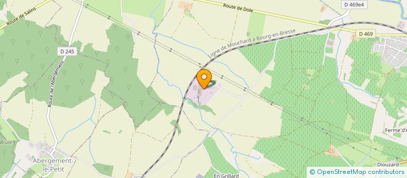 localisation de l'entreprise SOCIETE CIVILE DES VIGNOBLES DU DOMAINE DU CHATEAU MONTFORT HENRI MAIRE  ARBOIS