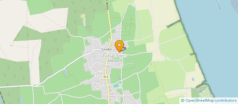 localisation de l'entreprise SOCIETE CIVILE DES VIGNOBLES RIBEIRO-PELON à CUSSAC-FORT-MEDOC